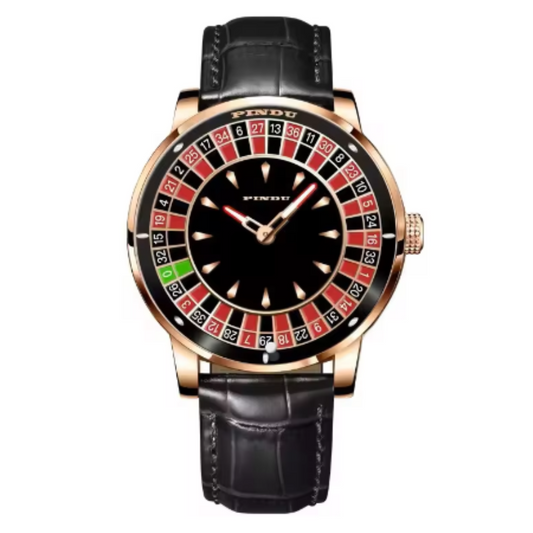 Luxury Casino Watch with Seiko NH-35 Automatic movement Rotating Disk Mens Mechanical watch Roulette