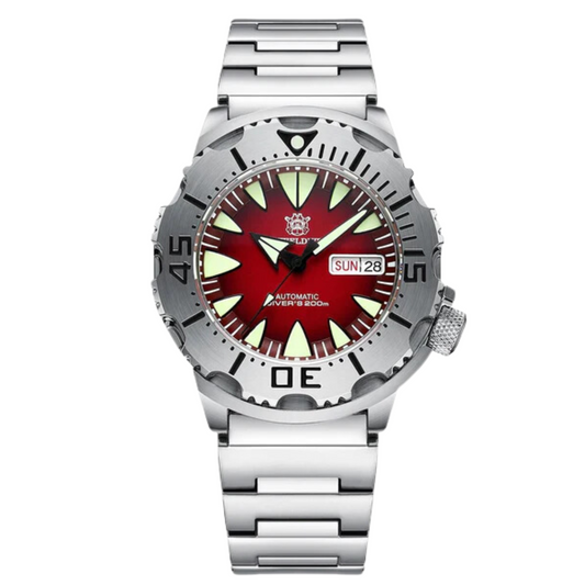 Steeldive SD1984 NH36 Automatic Monster Men Watch - Red