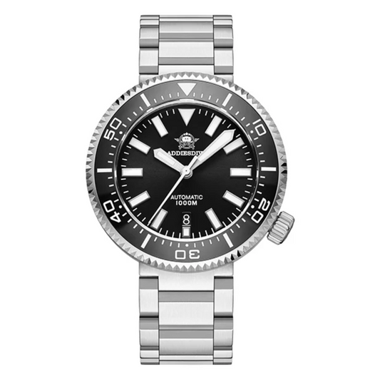 ADDIESDIVE Diver 1000M Professional Diving Watch 45MM (MY-H6) - Black