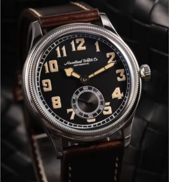 Hruodland F027 Watche Pilot Seagull ST1701 Movement Automatic Mechanical Wristwatch with sapphire Crystal