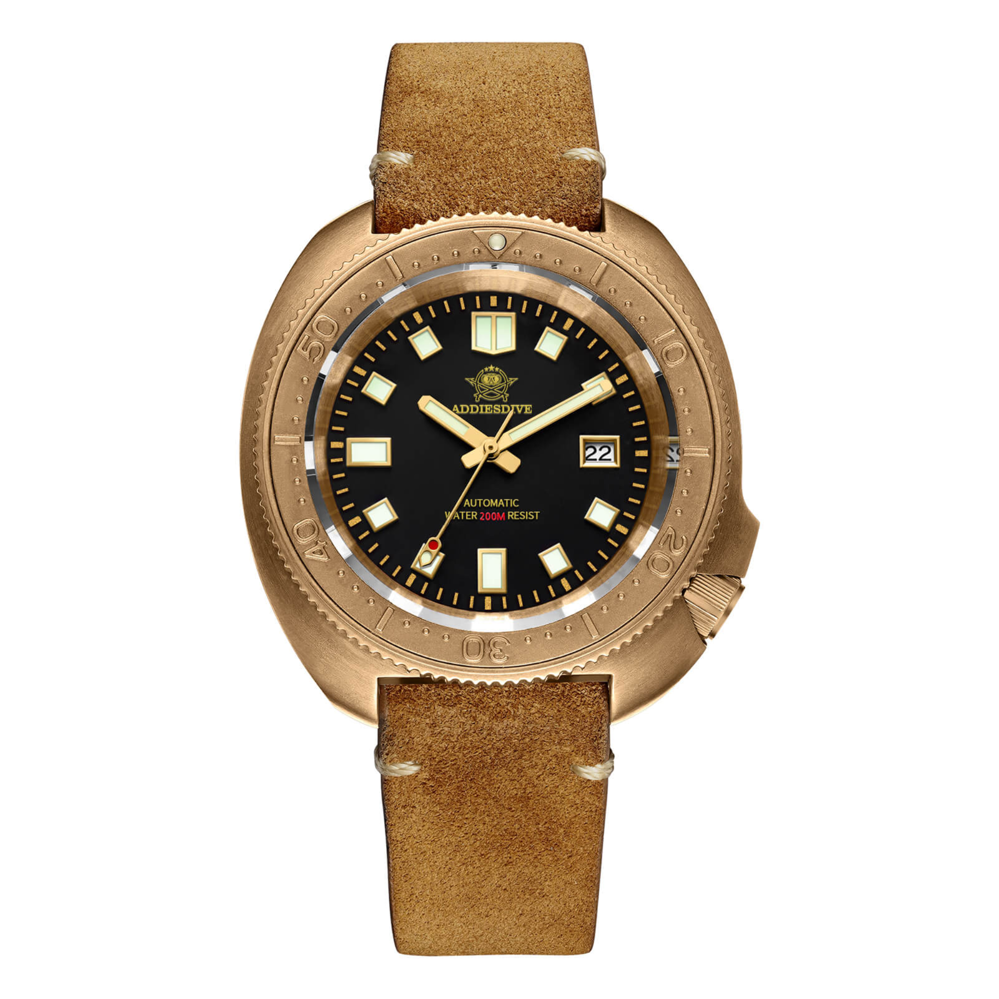 ADDIESDIVE® Bronze Turtle Diving Watch 200M (AD2104）