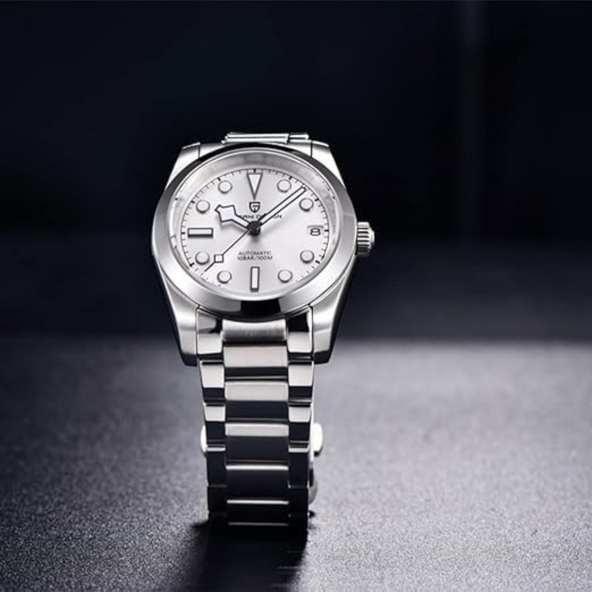Pagani Design PD-1716 36MM Snowflake Hands with Seiko NH35 Automatic Movement - Silver Dial