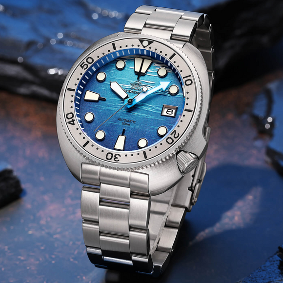 ADDIESDIVE 3D Deep Sea Turtle Dial Dive Watch（AD2045）