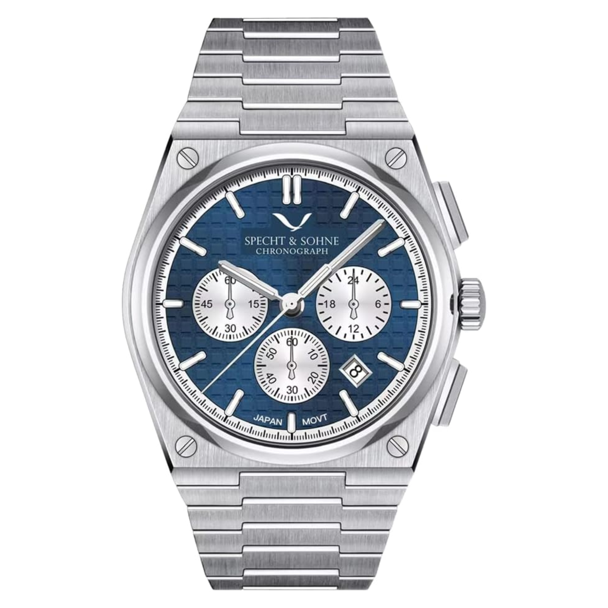 Specht&Sohne Multi-Function Chronograph with Seiko VK63 Watches Stainless Steel Wristwatch