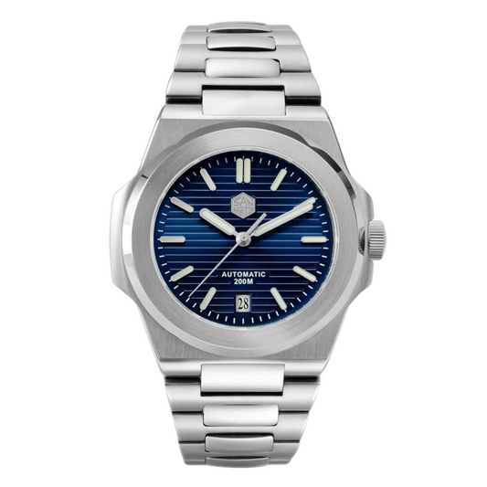 San Martin Diver Retro Luxury Men Watch SN076G V2 -  Deep Blue