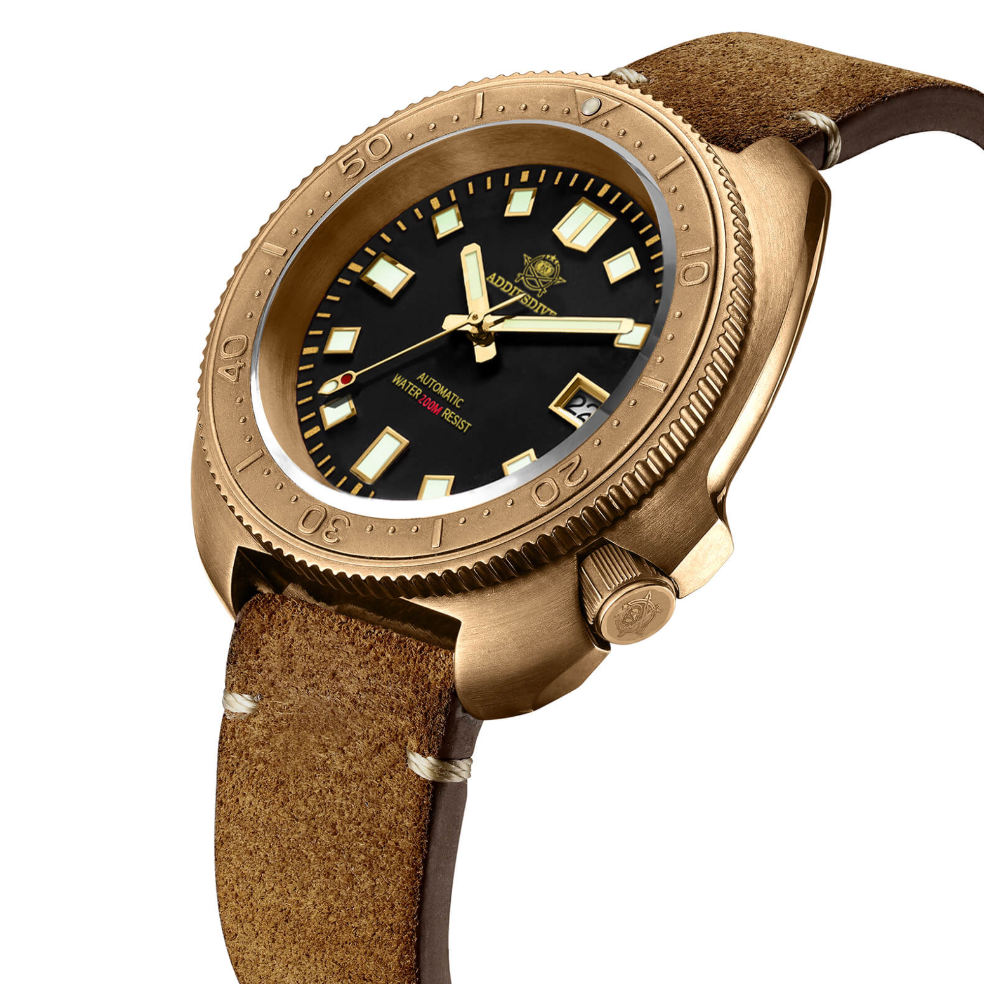 ADDIESDIVE® Bronze Turtle Diving Watch 200M (AD2104）