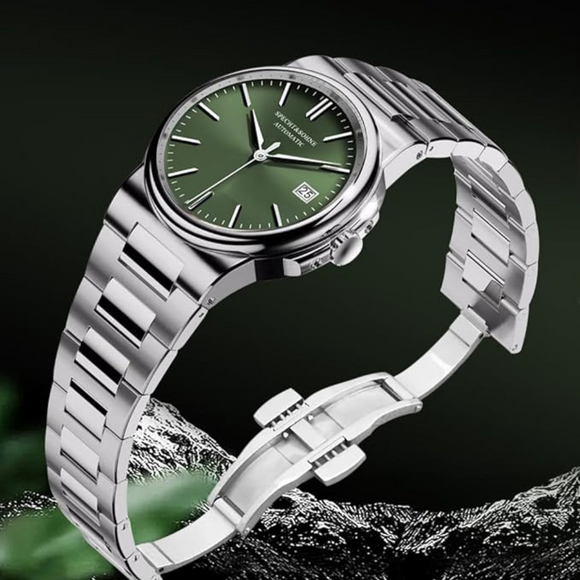 Specht & Sohne 38MM Automatic Stainless Steel Watch with Seiko NH35 movement - Green