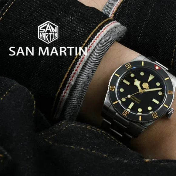 San Martin 37mm BB54 Diver Watch NH35 Vintage Watch SN0138G