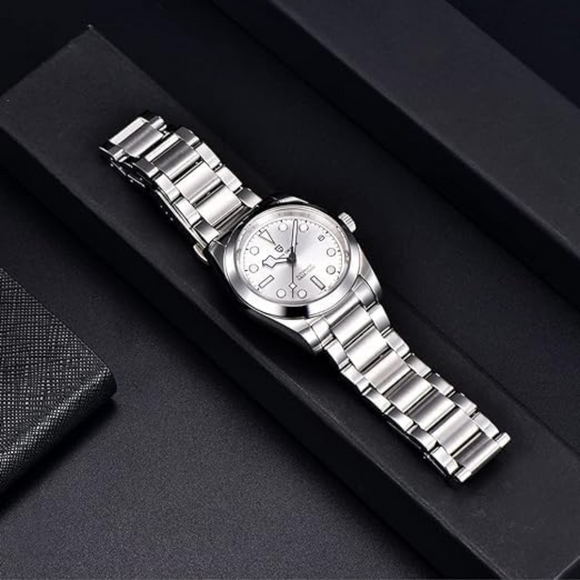 Pagani Design PD-1716 36MM Snowflake Hands with Seiko NH35 Automatic Movement - Silver Dial