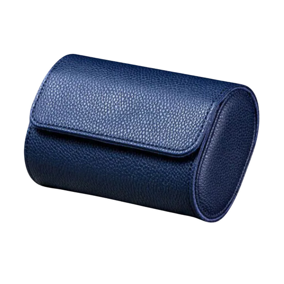Dream Watches Trenta Premium Watch Storage and Travel Case : Triple Slot  |  Blue Leather