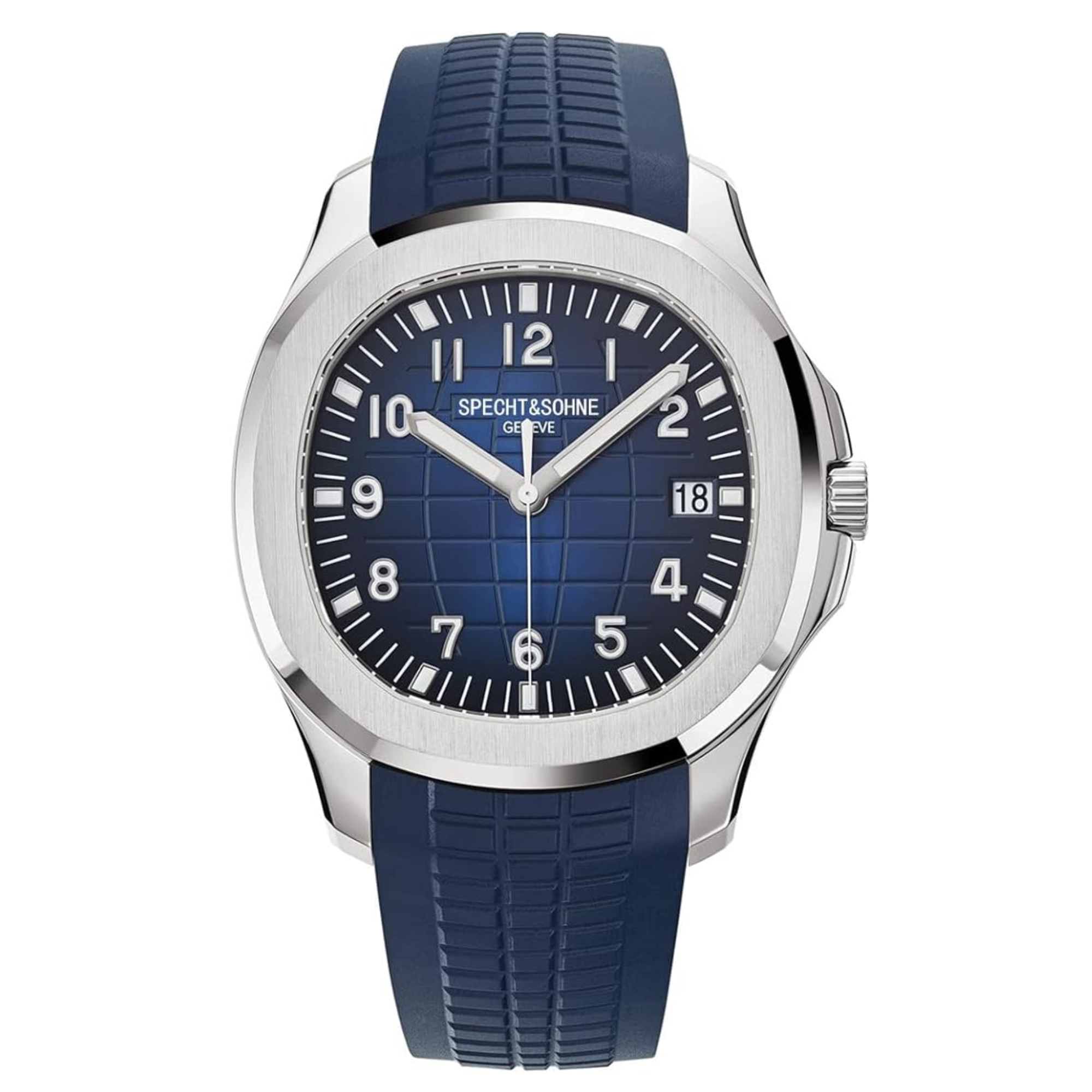 Specht&Sohne Modern 42 mm Miyota 8215 Movement Classic Mechanical Wristwatch - Blue