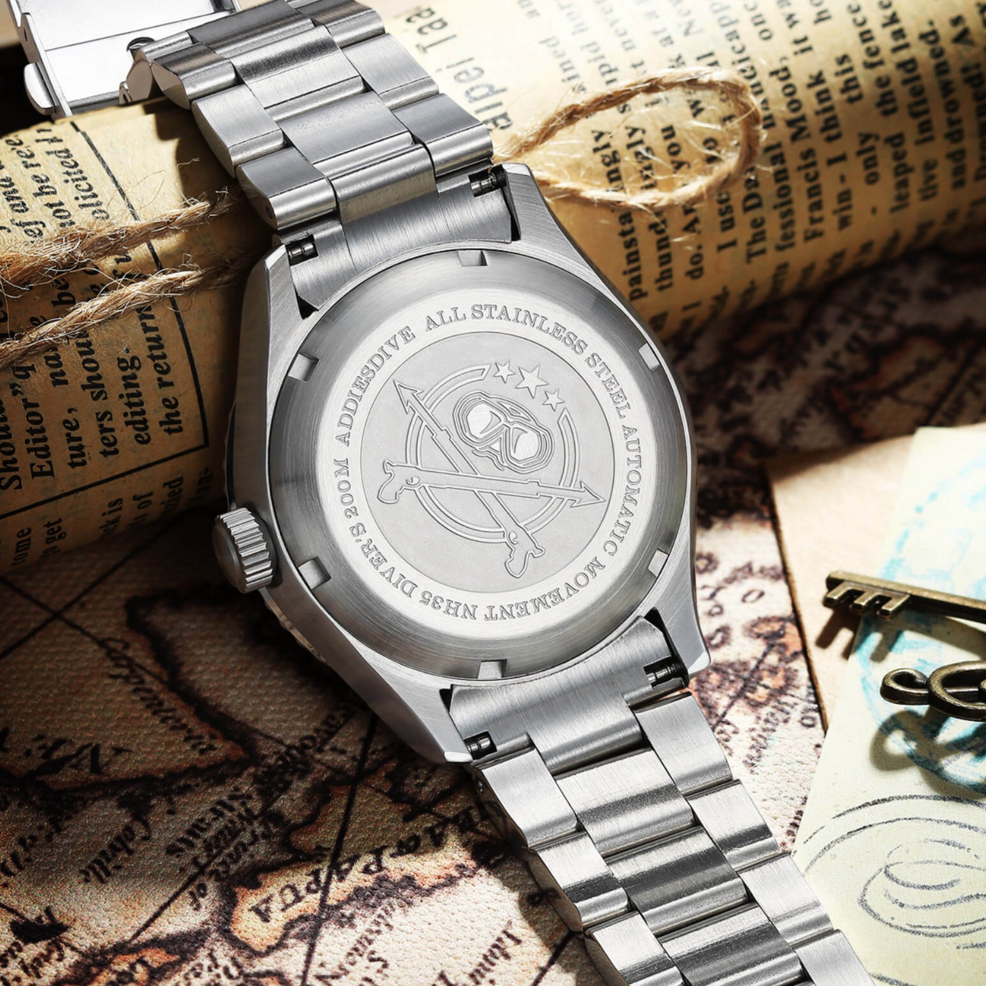 ADDIESDIVE® 2-in-1 Automatic Pilot Watch Diver 200M( MY-H9)
