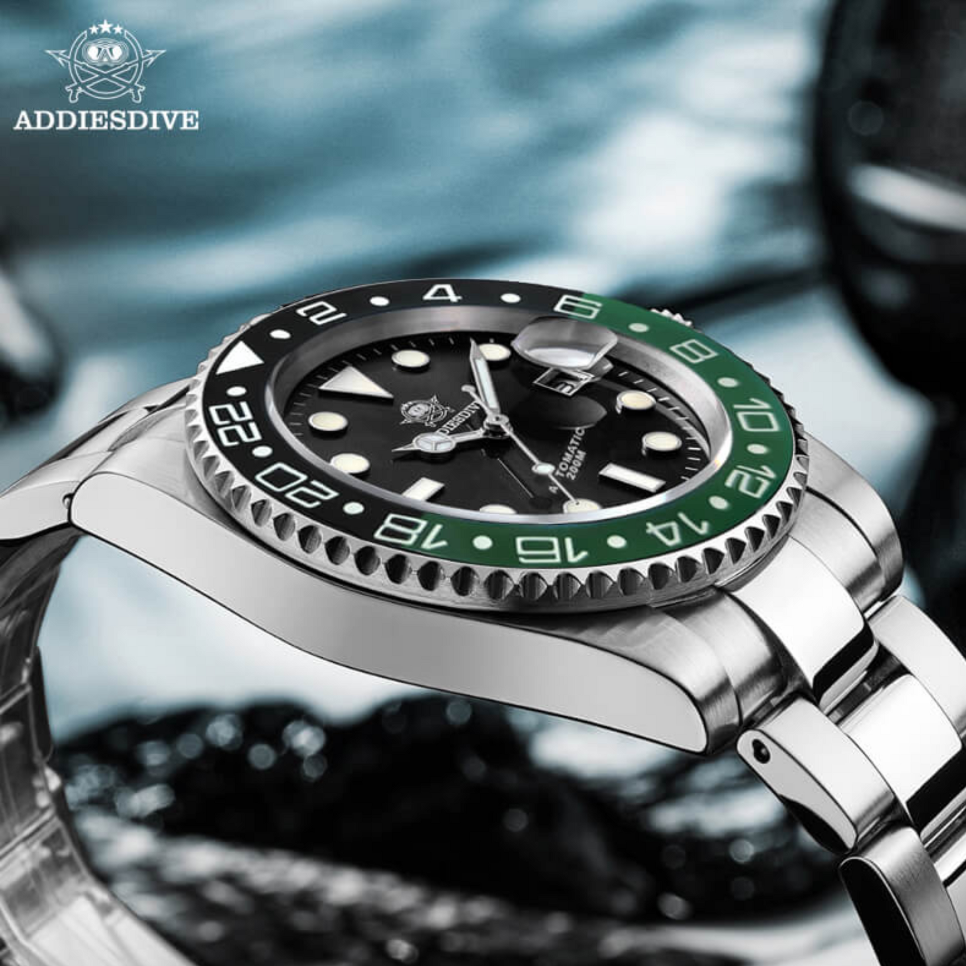 Addiesdive Two Color Sub NH35 Mechanical Watch H3AC
