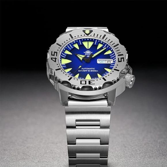 ADDIESDIVE® Monster Men's Diver Automatic Watches (AD2103) - Blue