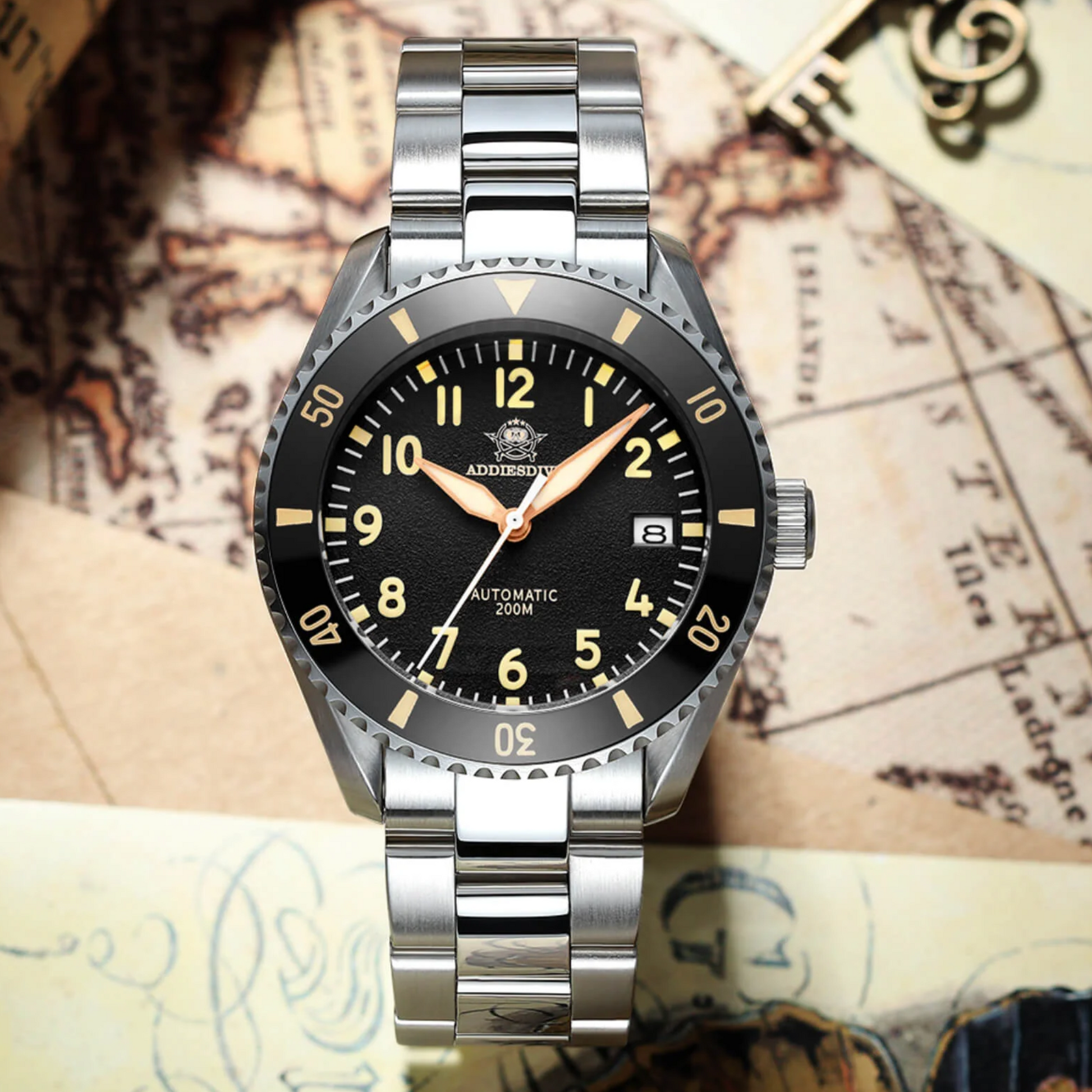 ADDIESDIVE® 2-in-1 Automatic Pilot Watch Diver 200M( MY-H9)