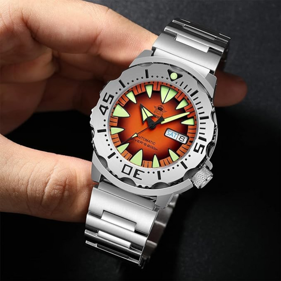 ADDIESDIVE® Monster Men's Diver Automatic Watches (AD2103) - Orange