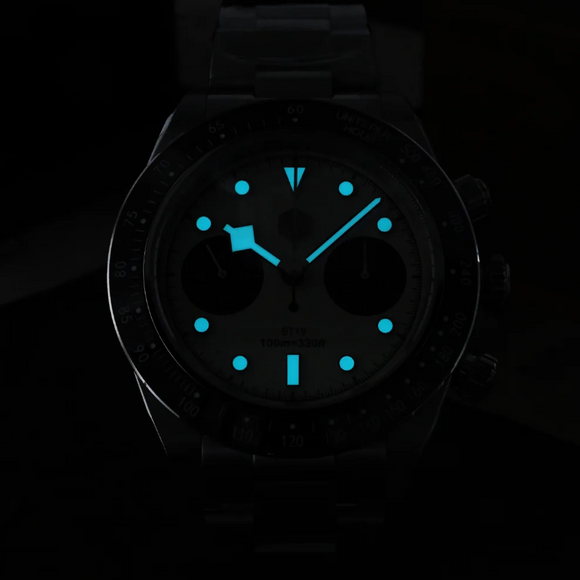 San Martin Panda BB Chronograph Retro Men Watch SN052-G-JS