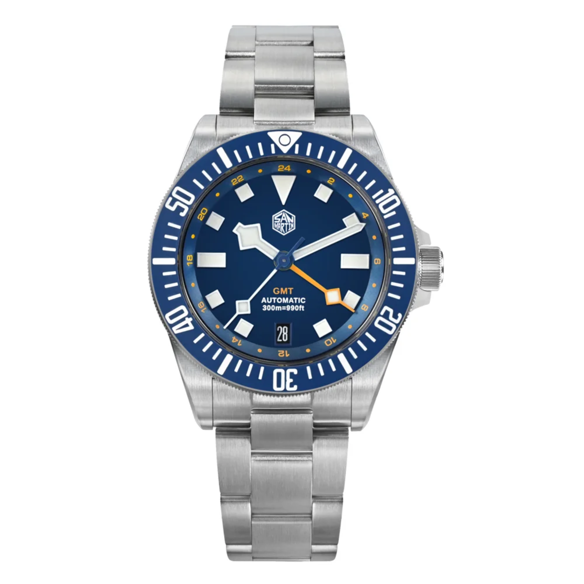 Watchdives x San Martin 39mm NH34 GMT Dive Watch SN0121B