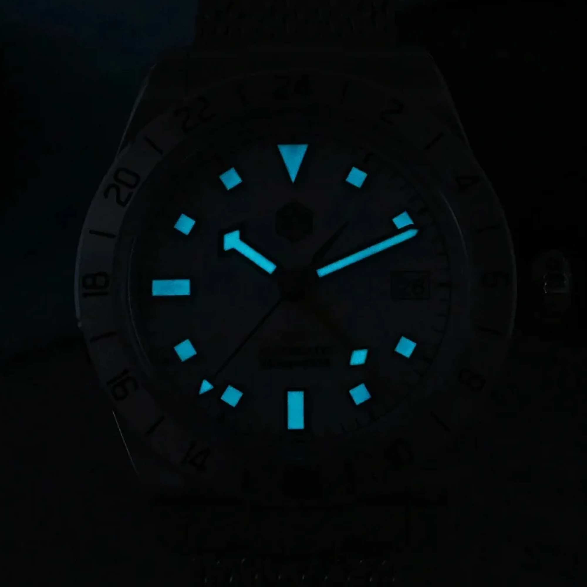 San Martin New 39mm GMT Watch Luxury NH34 SN0135 - Black