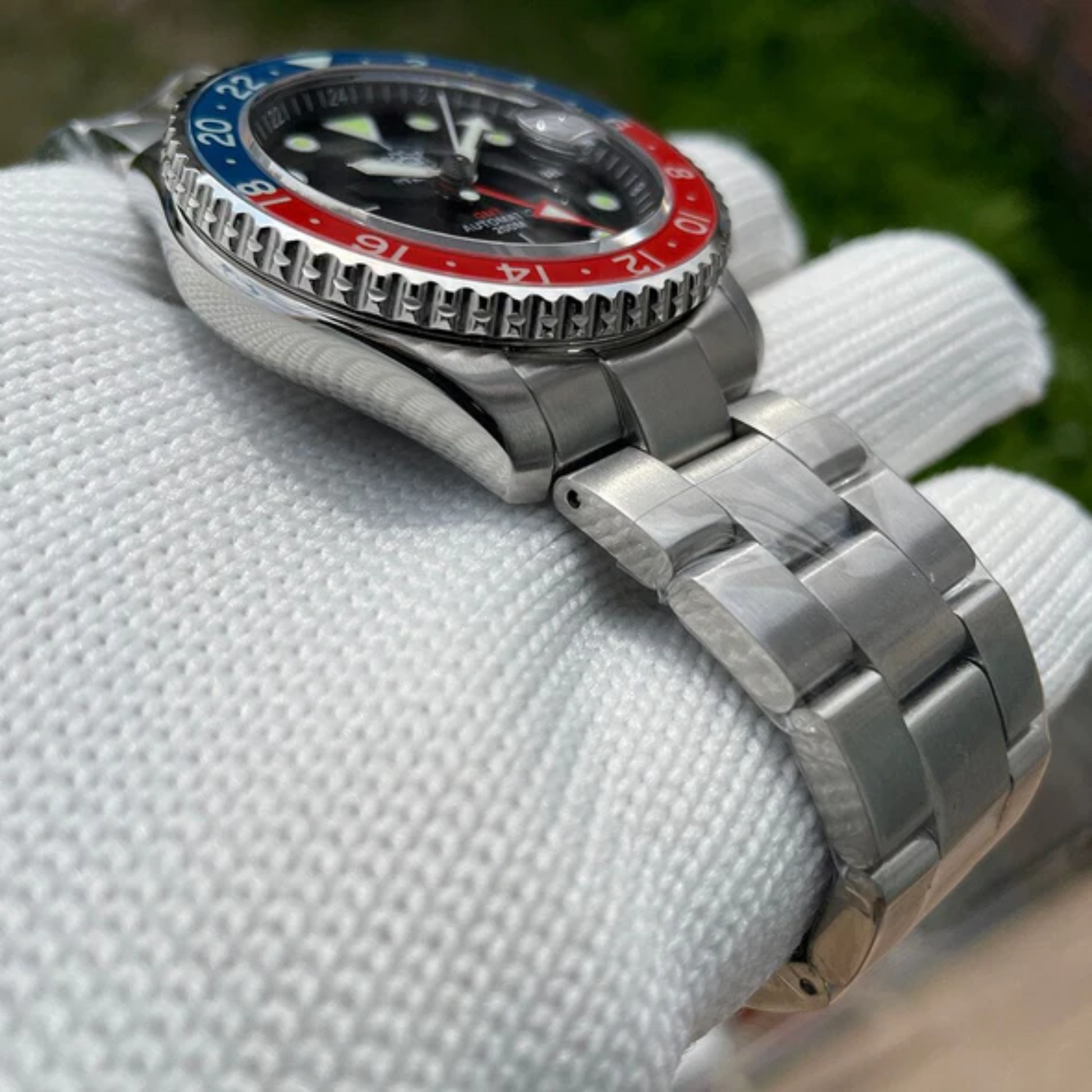 Steeldive SD1994L Sapphire Bezel NH34 GMT Watch - Black Dial