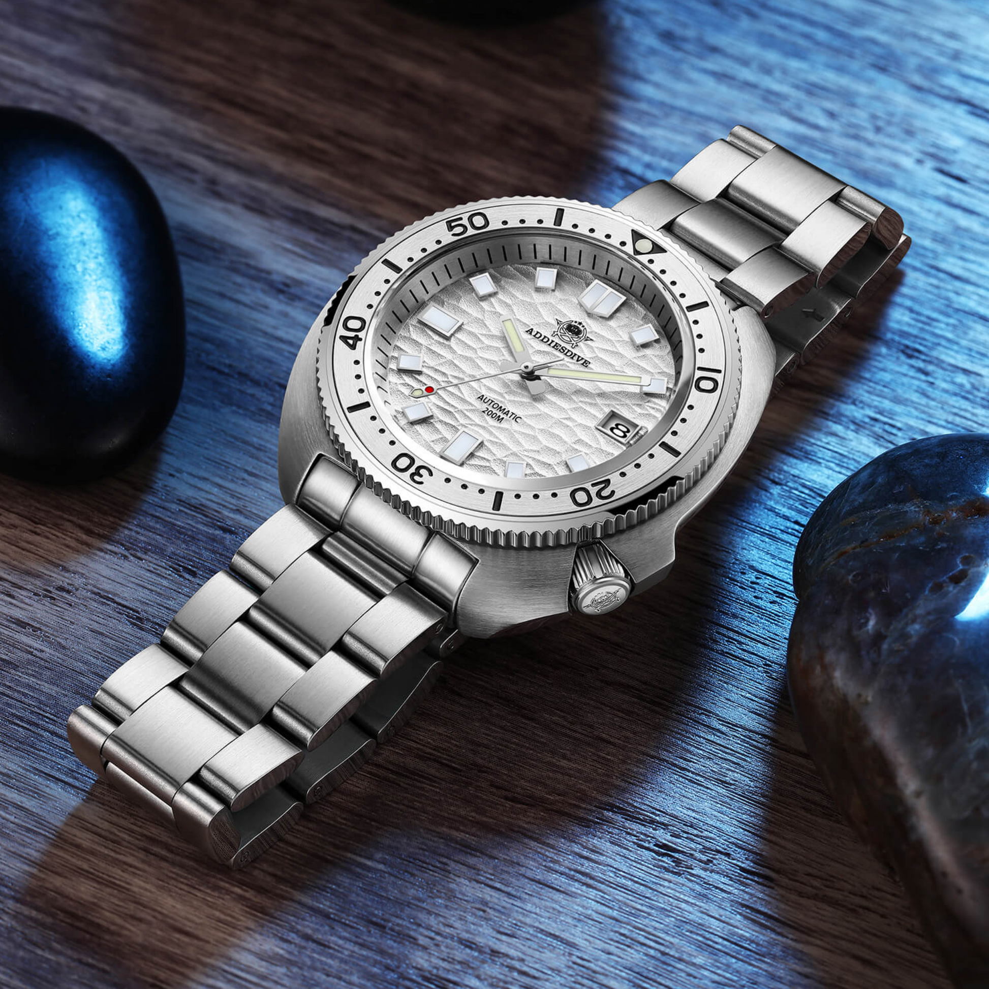 ADDIESDIVE®Turtle White Automatic Dive Watch 1970 Captain Willard Homage (AD2117)