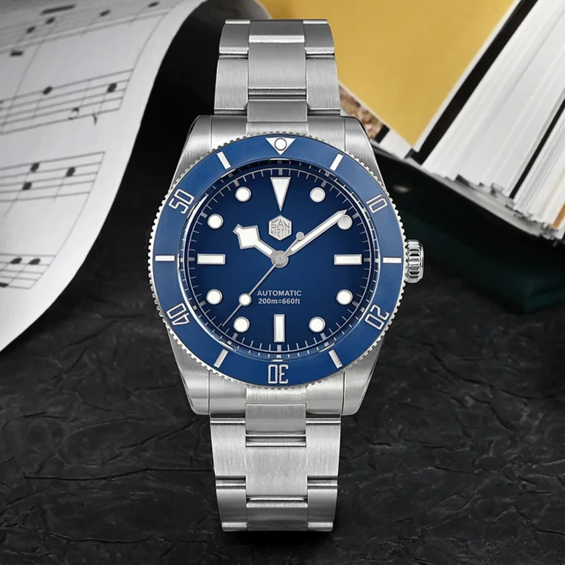 San Martin 37mm BB54 Diver Watch NH35 Vintage Watch SN0138G