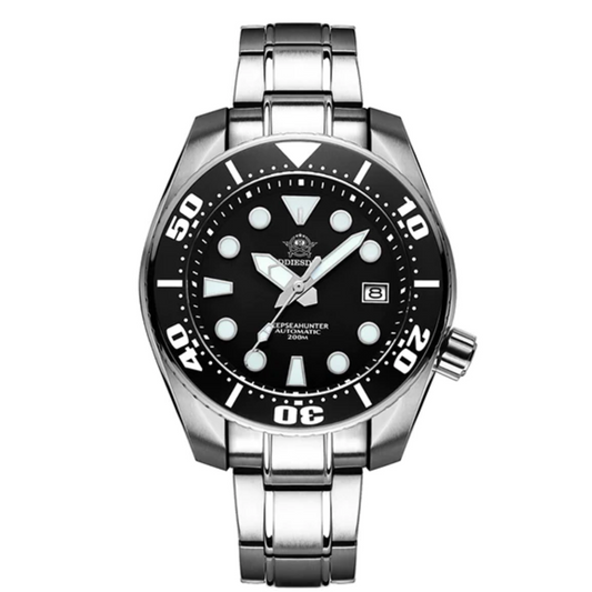 ADDIESDIVE® Sumo Green Professional Dive Watch for Men 44.5mm (MY-H10) - Black