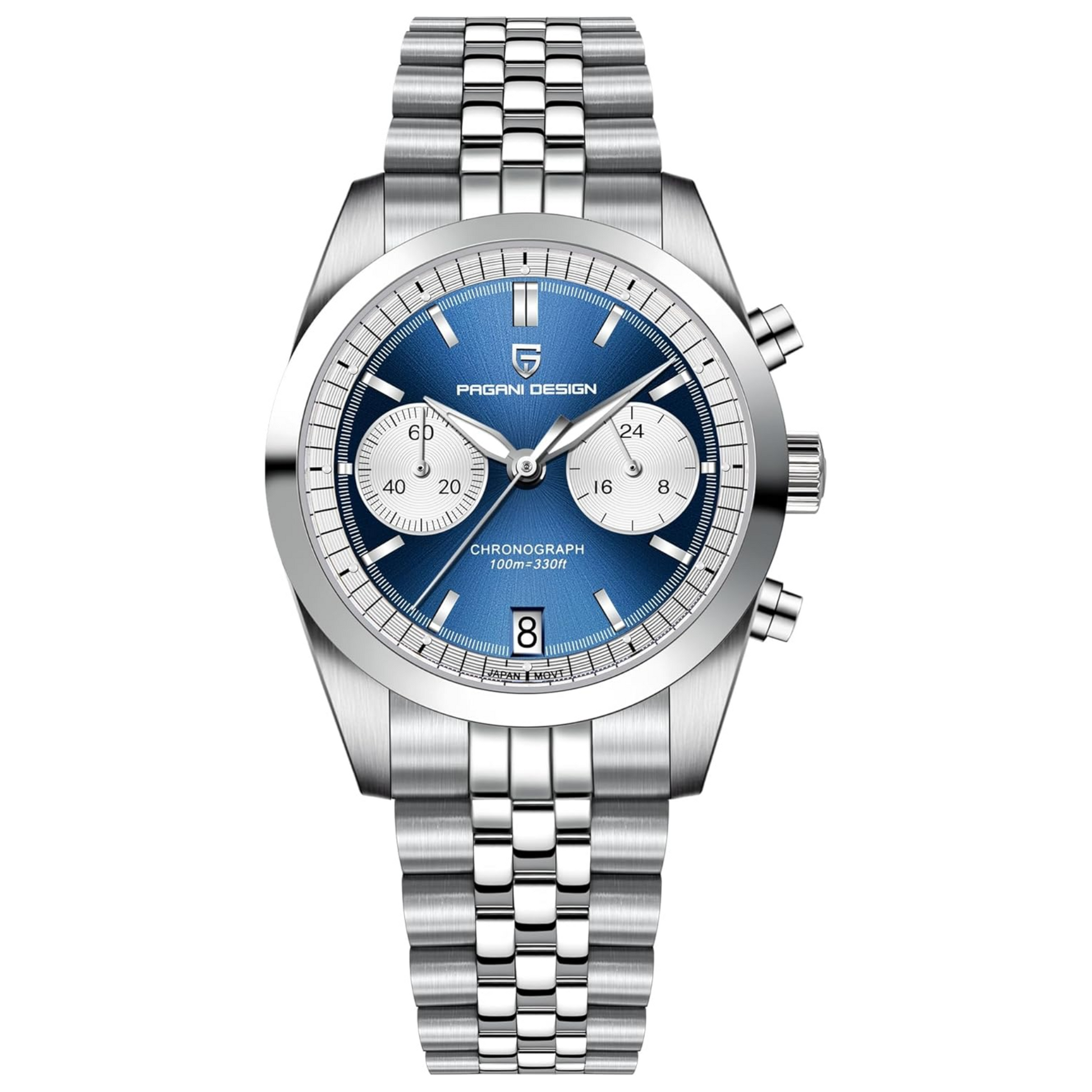 Pagani Design PD-1775 Men's Quartz Mechanical Waterproof Chronograph Fashion Trend - Blue Dial