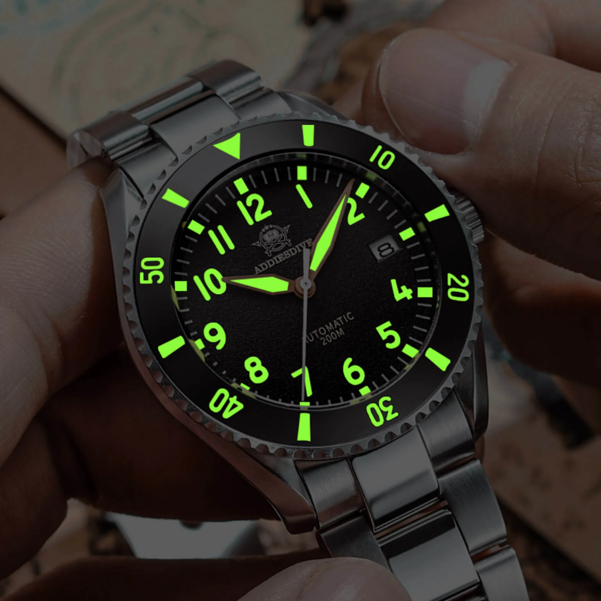 ADDIESDIVE® 2-in-1 Automatic Pilot Watch Diver 200M( MY-H9)