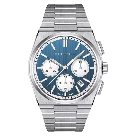 Specht&Sohne Multi-Function Chronograph with Seiko VK63 Watches Stainless Steel Wristwatch