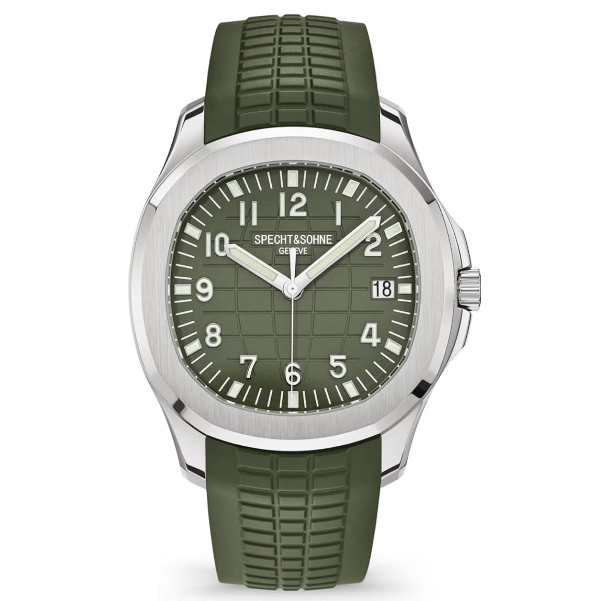 Specht&Sohne Modern 42 mm Miyota 8215 Movement Classic Mechanical Wristwatch - Green