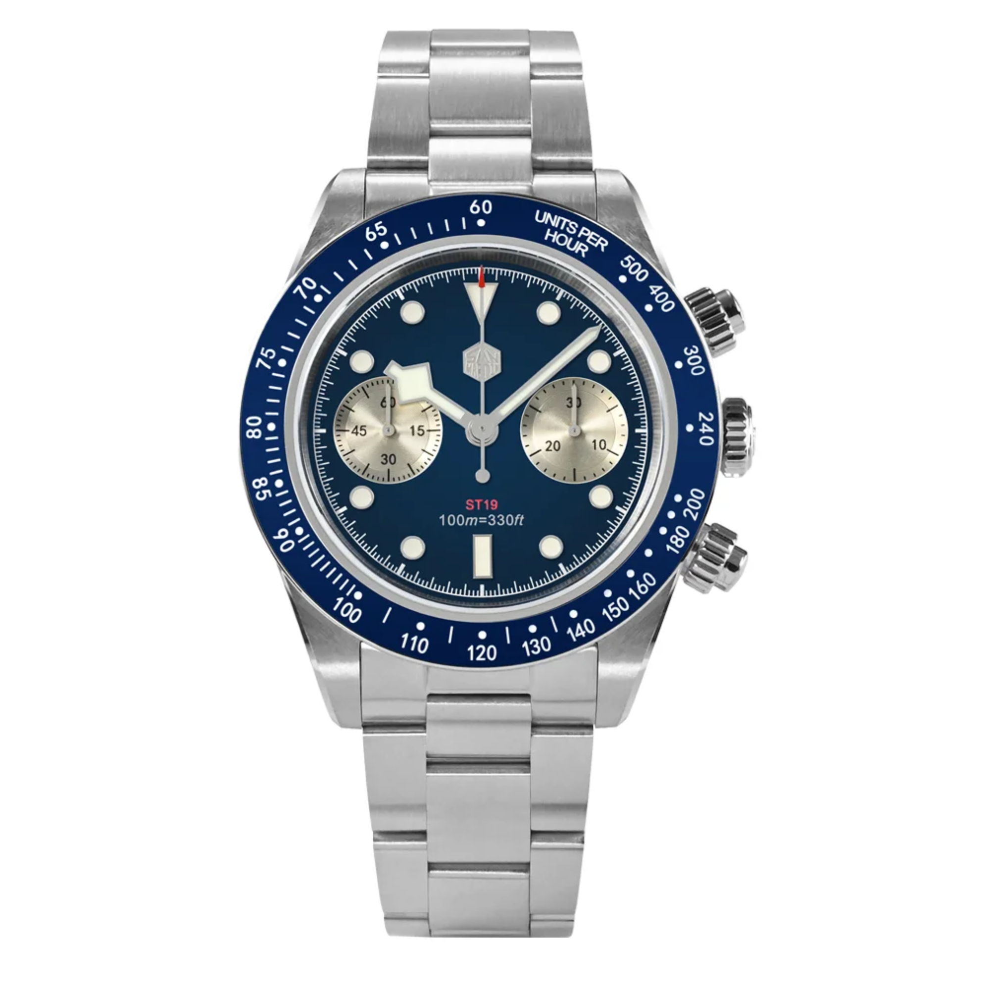 San Martin Panda BB Chronograph Retro Men Watch SN052-G-JS