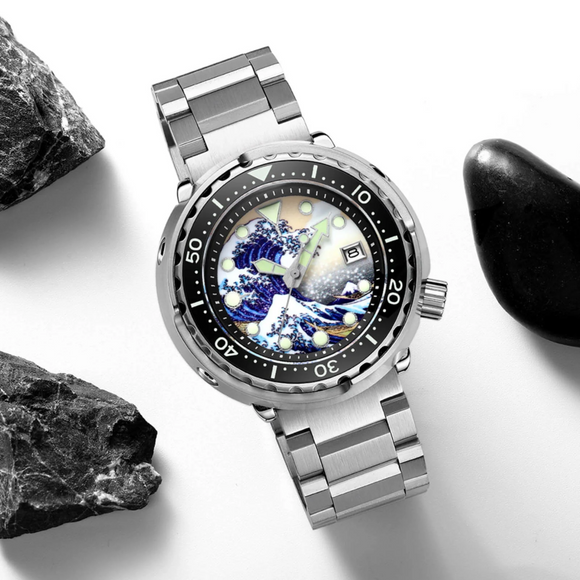 ADDIESDIVE® Kanagawa Automatic Diver Watch Tuna Diver 300M (H5-Surf)