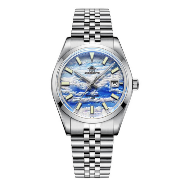 Addiesdive 39mm 3D Sea of Clouds Dial Automatic Watch (AD2041）
