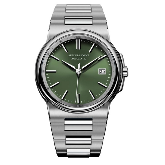 Specht & Sohne 38MM Automatic Stainless Steel Watch with Seiko NH35 movement - Green