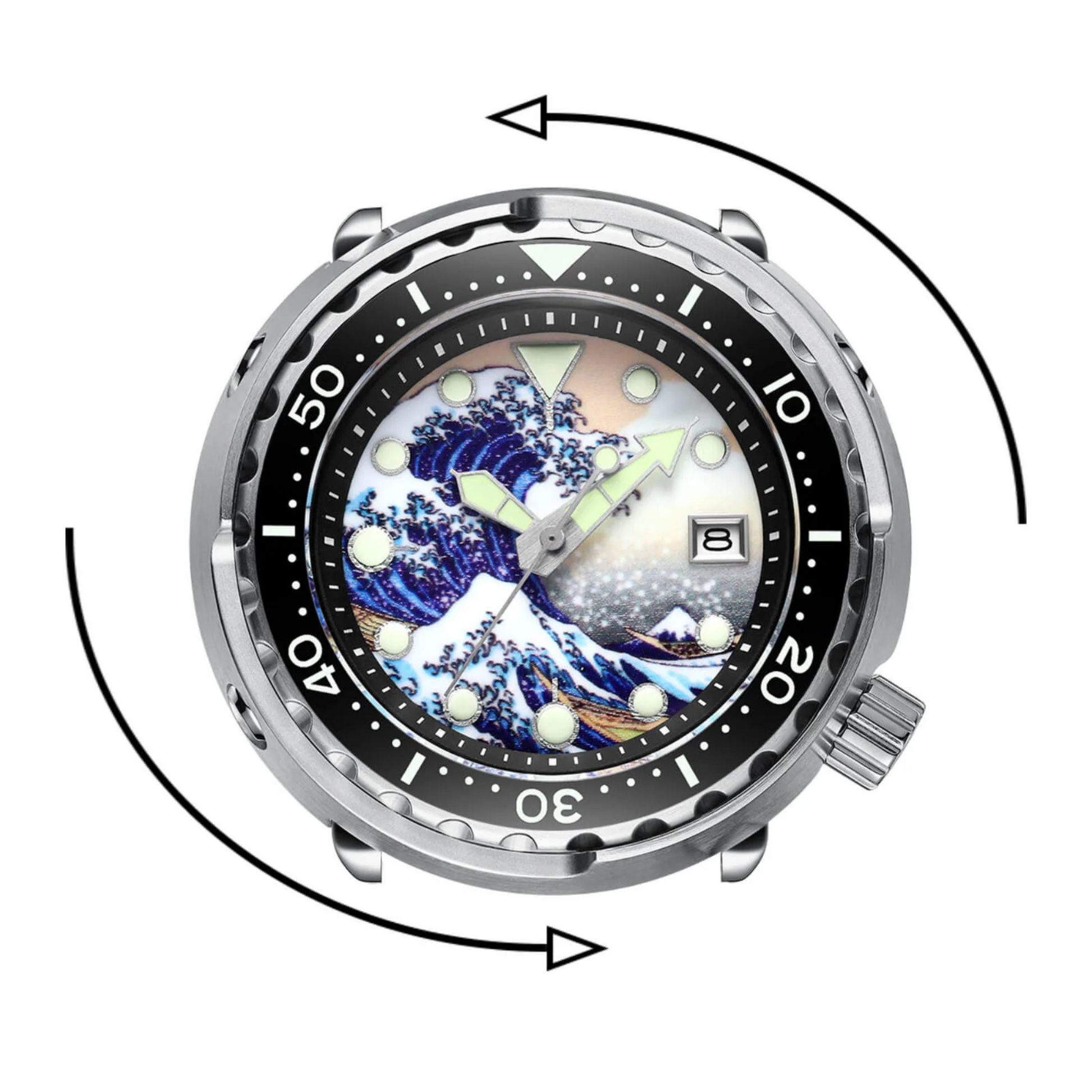 ADDIESDIVE® Kanagawa Automatic Diver Watch Tuna Diver 300M (H5-Surf)