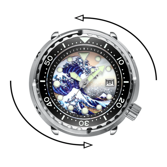 ADDIESDIVE® Kanagawa Automatic Diver Watch Tuna Diver 300M (H5-Surf)