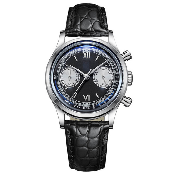 ADDIESDIVE Panda BB Chronograph Retro Men Watch 38mm Quartz Watch