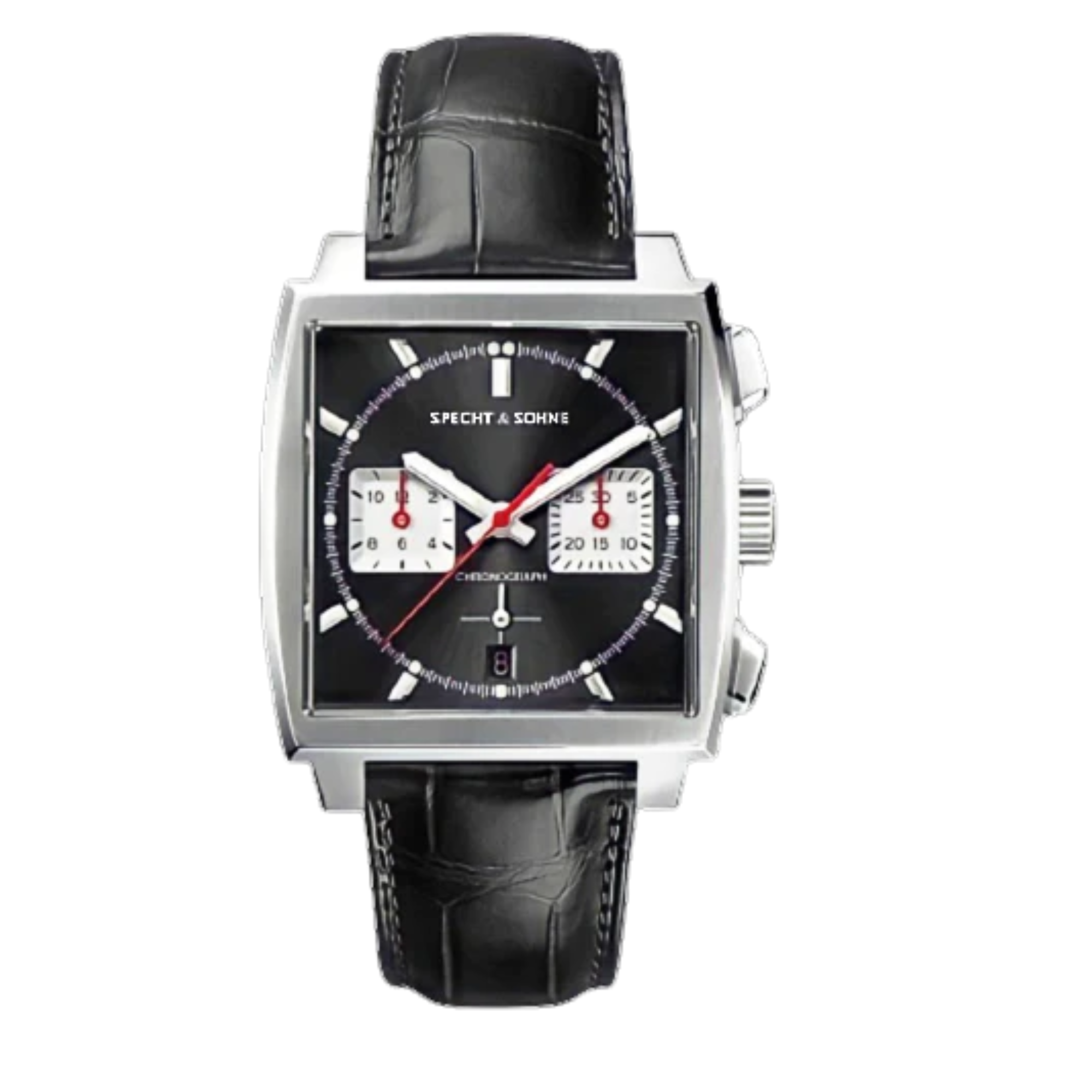 Specht&Sohne Mens Luxury Watch with Seiko VK64 Movement   - Monaco Classic Edition