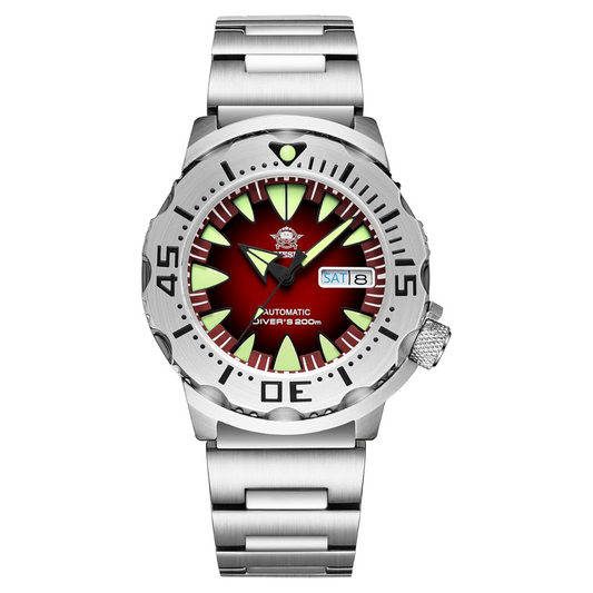 ADDIESDIVE® Monster Men's Diver Automatic Watches (AD2103) - Maroon