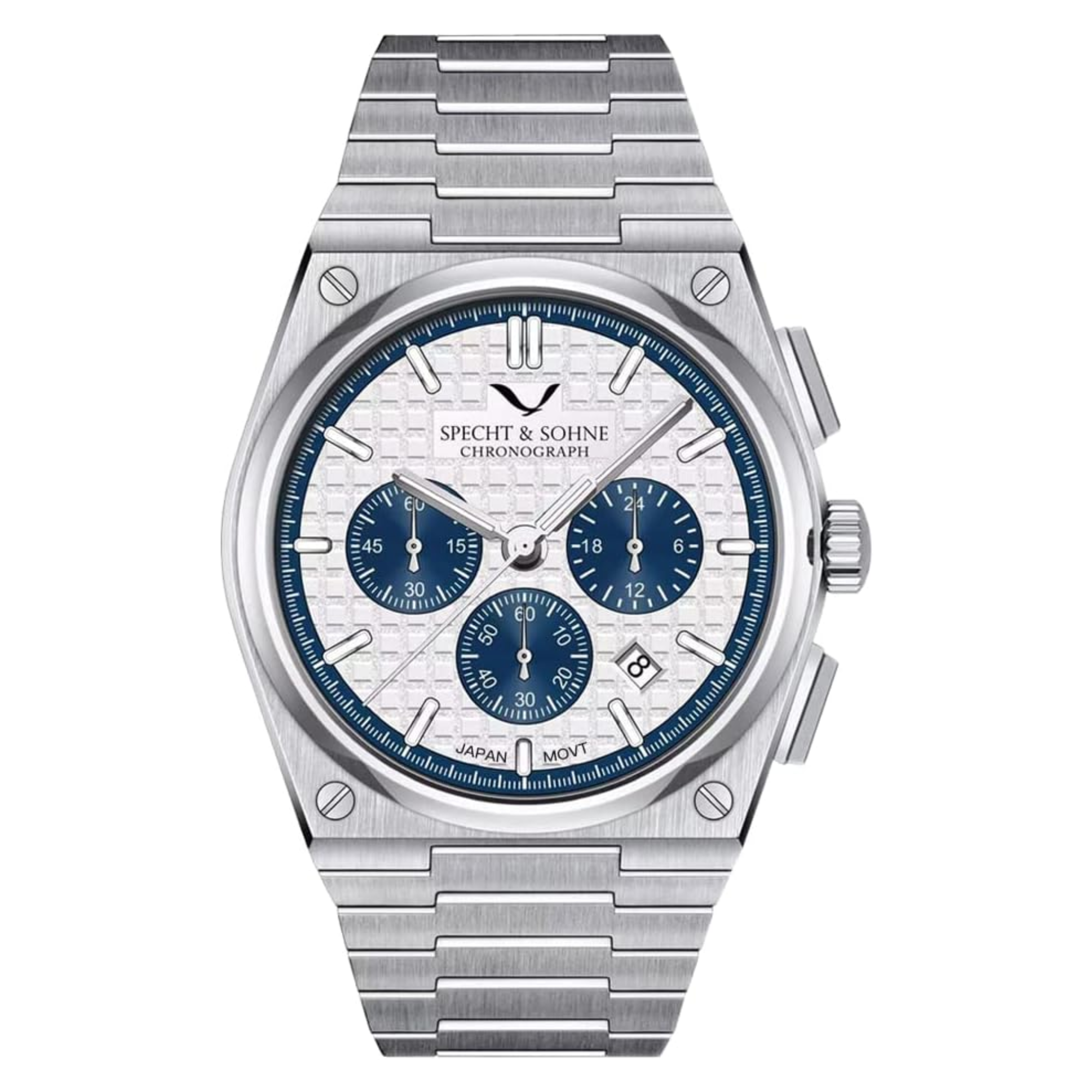 Specht&Sohne Multi-Function Chronograph with Seiko VK63 Watches Stainless Steel Wristwatch