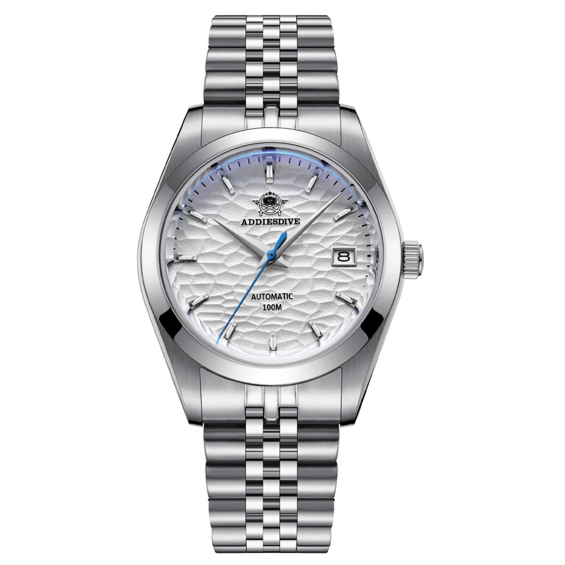 ADDIESDIVE 39mm Retro Mechanical Men Watch AD2118 - White
