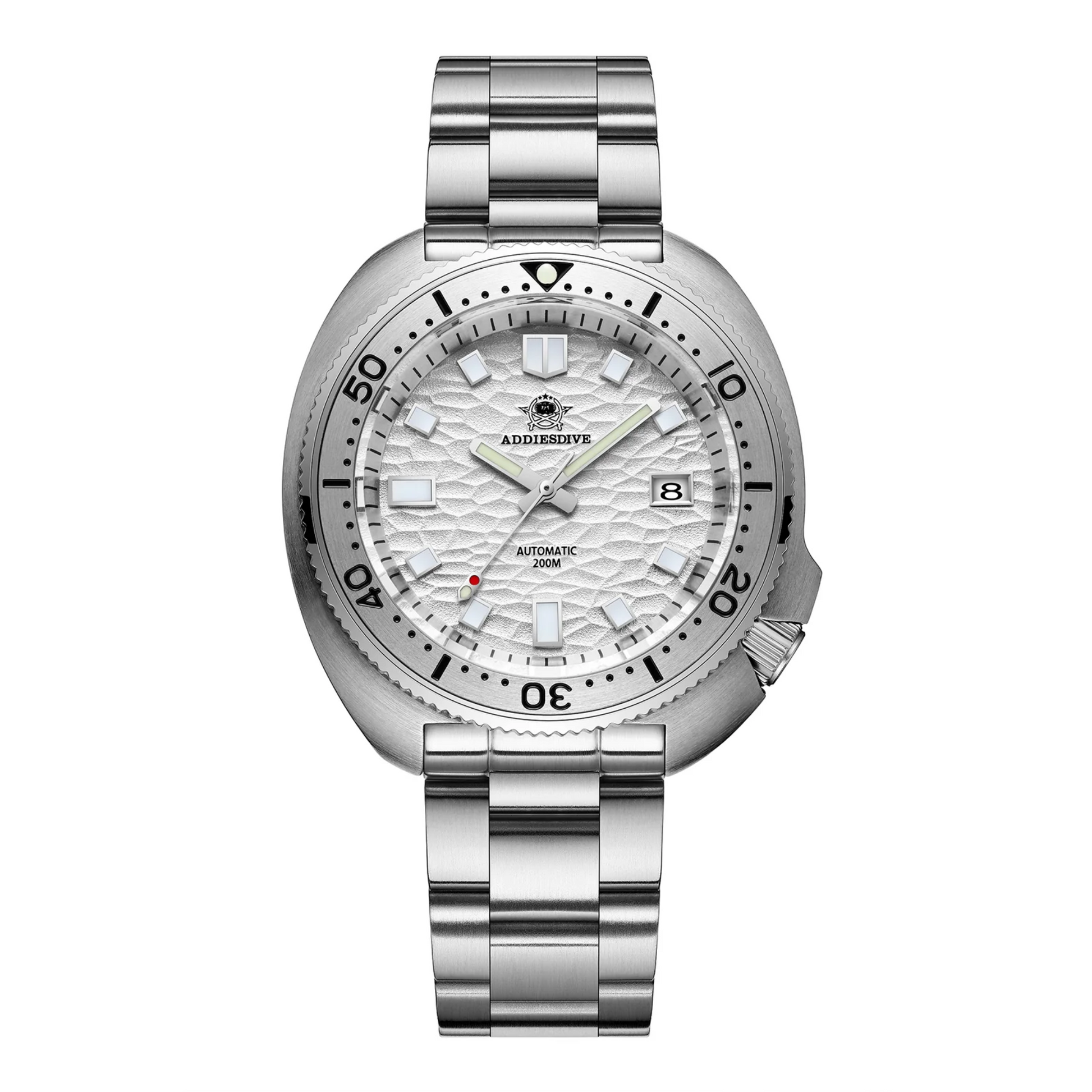 ADDIESDIVE®Turtle White Automatic Dive Watch 1970 Captain Willard Homage (AD2117)