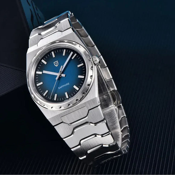 Pagani Design PDYS020 V2 Blue Dial Sapphire Crystal 37MM, Seiko VJ21 Quartz Movement