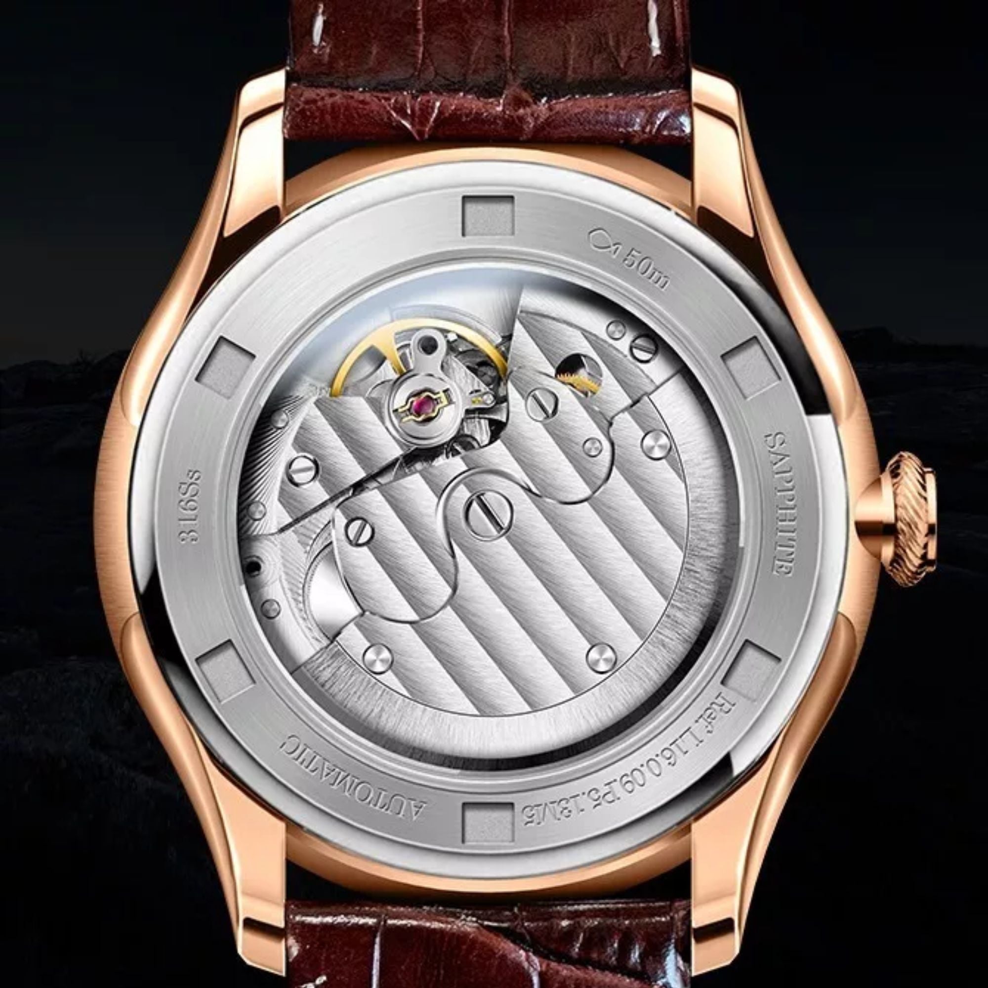 Lobinni Classic Men Automatic Wristwatches Luxury 42mm