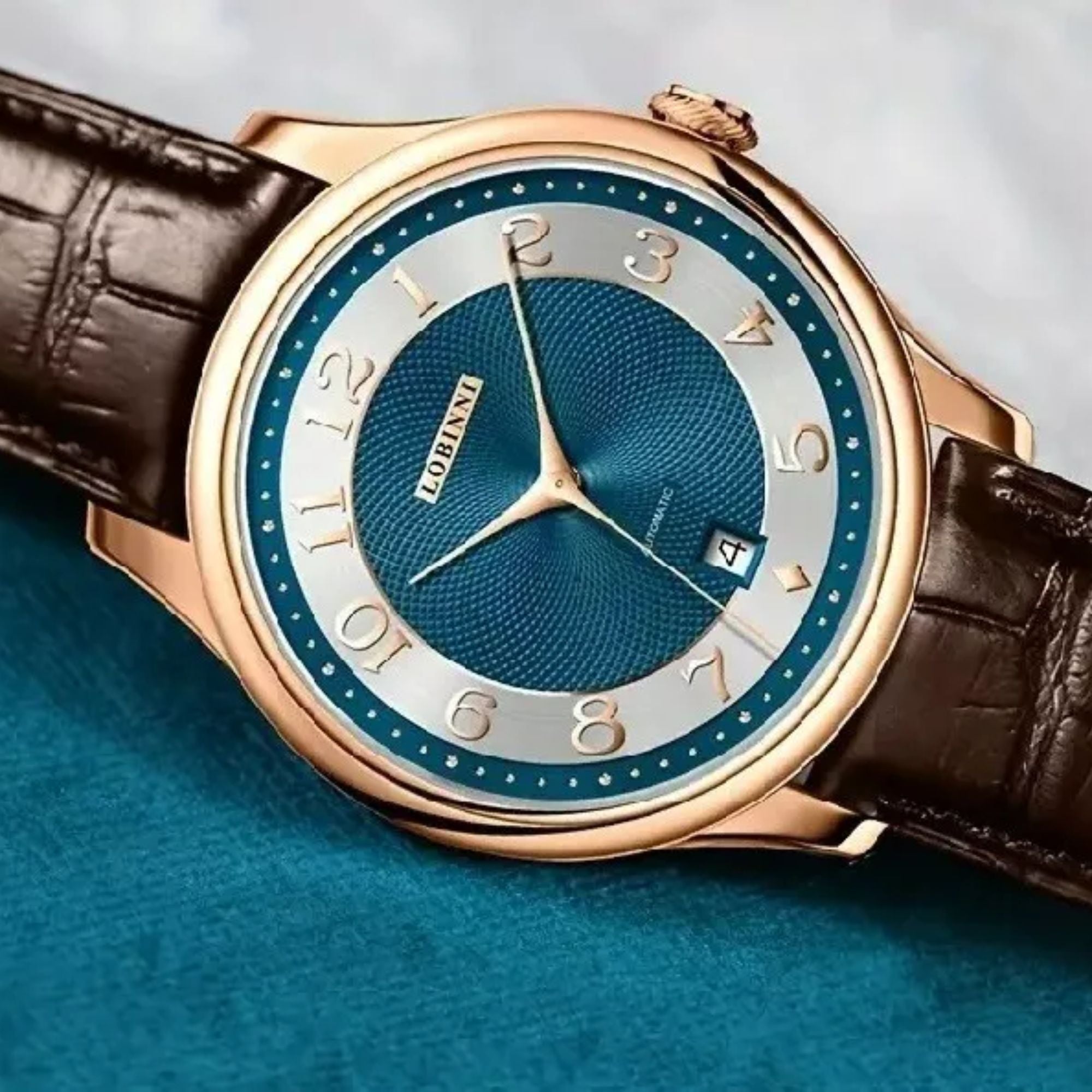 Lobinni Classic Men Automatic Wristwatches Luxury 42mm
