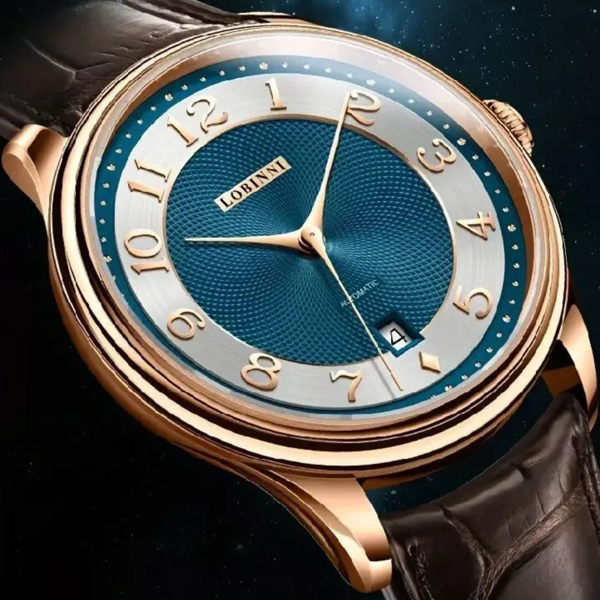 Lobinni Classic Men Automatic Wristwatches Luxury 42mm