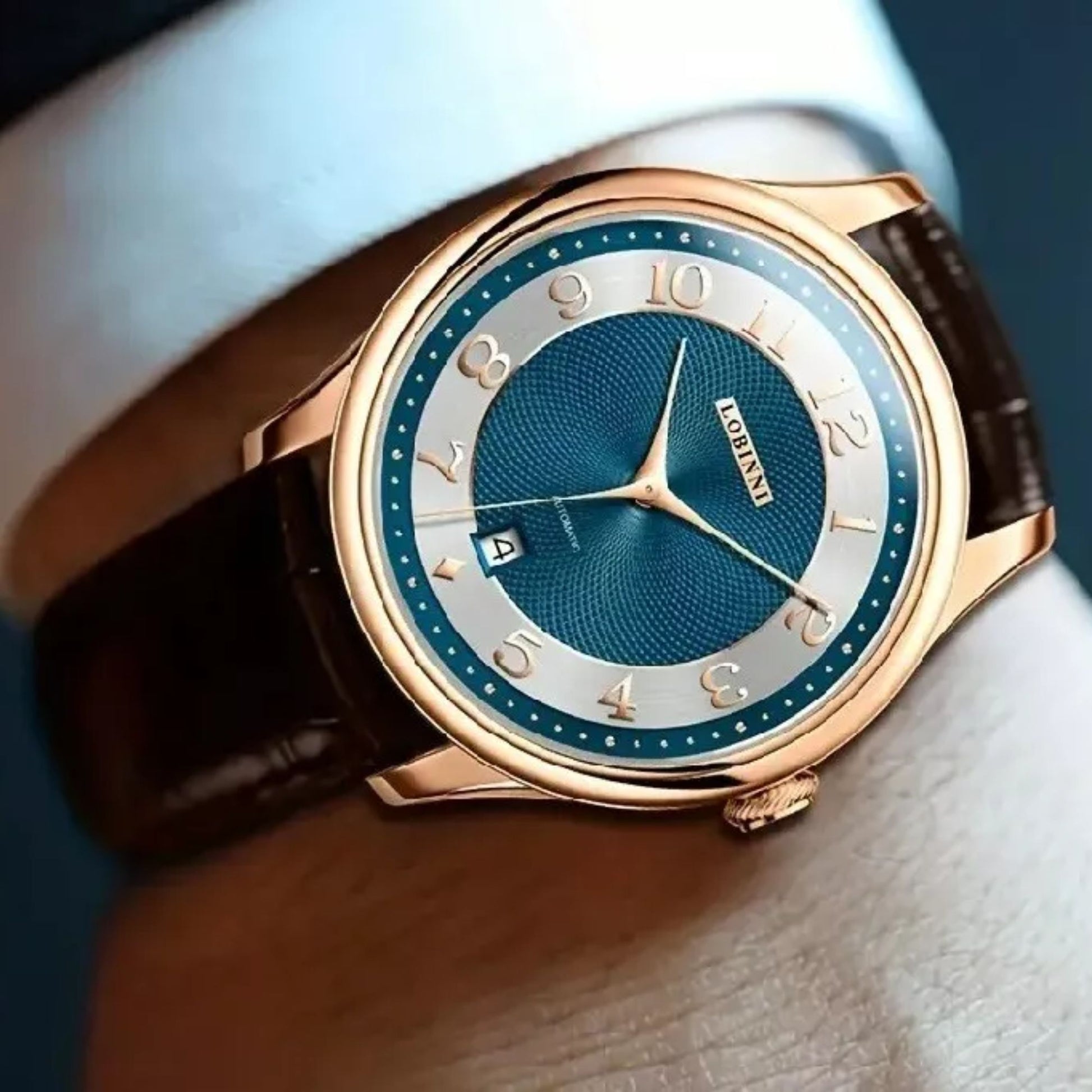 Lobinni Classic Men Automatic Wristwatches Luxury 42mm