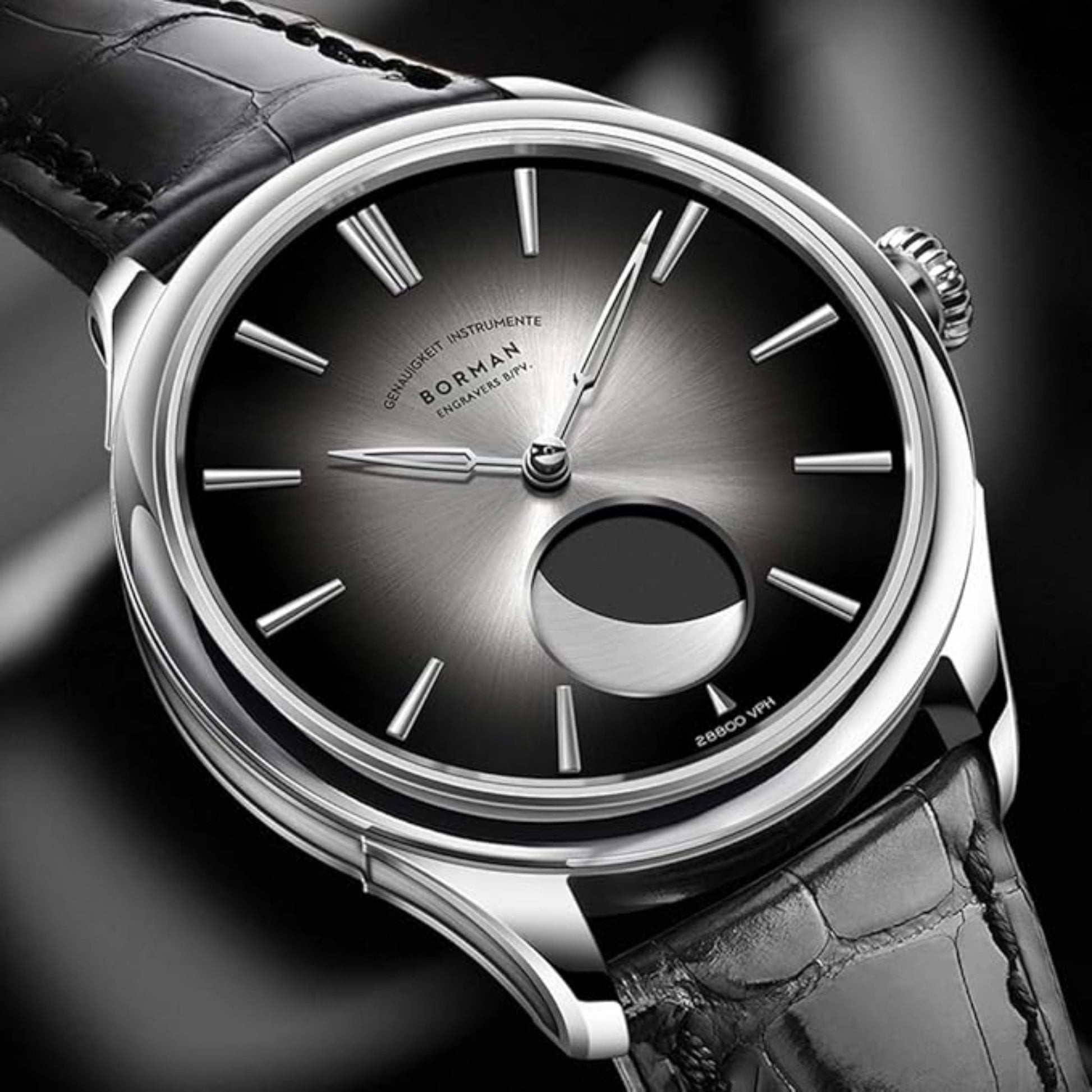 BORMAN Mens Automatic Watch with Moonphase