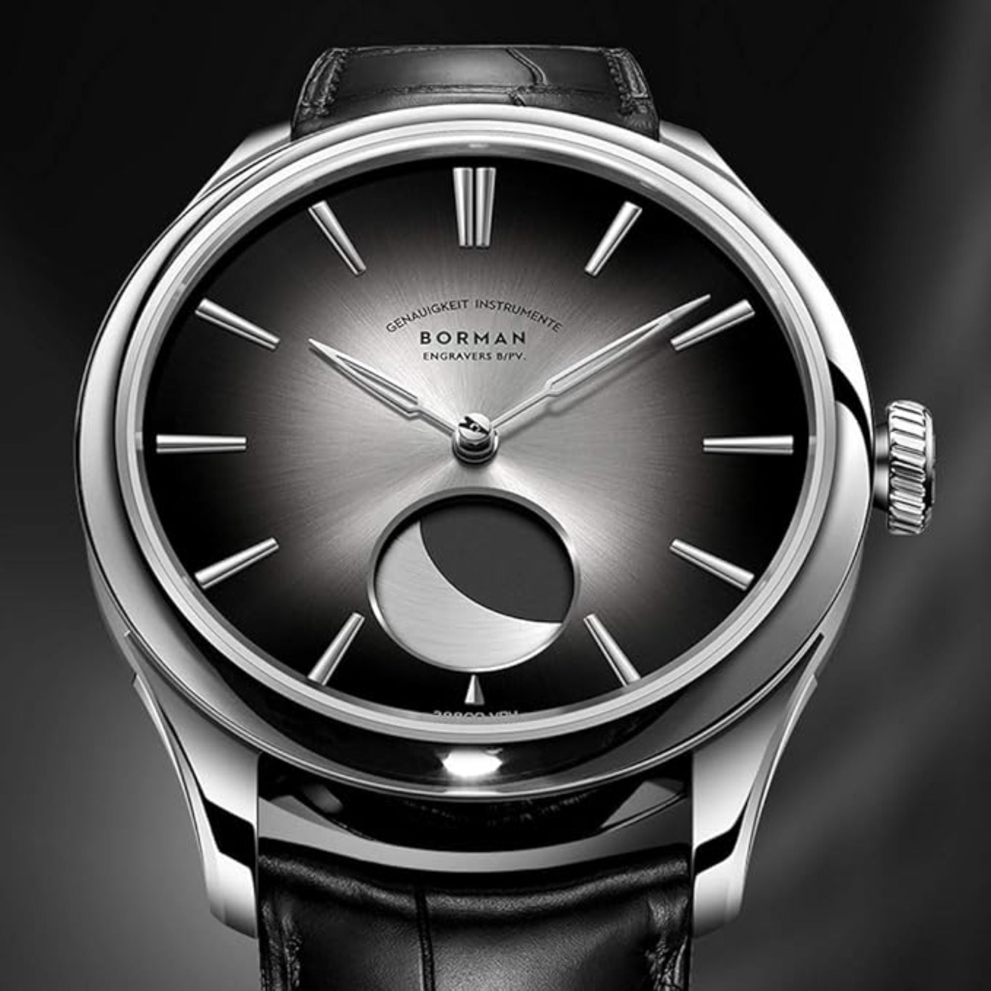BORMAN Mens Automatic Watch with Moonphase